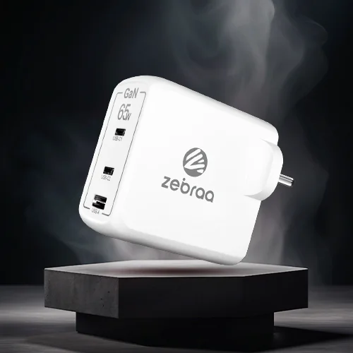 zebraa 65w charger unique design